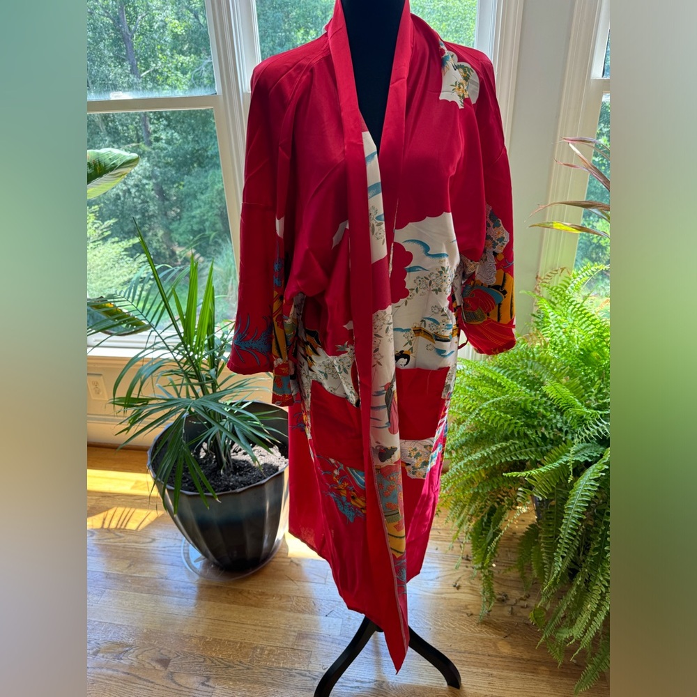 Red Asian Kimono